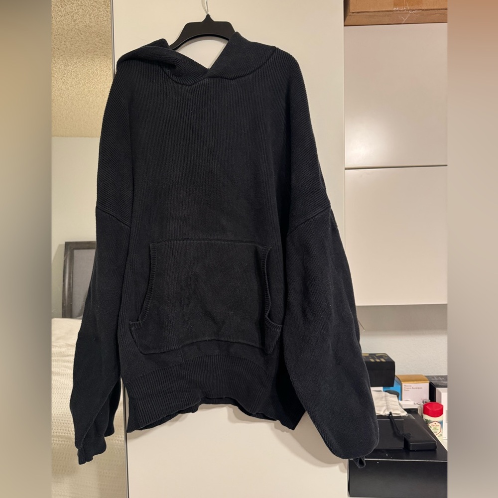 Alo Hooded Scholar Sweater size large
